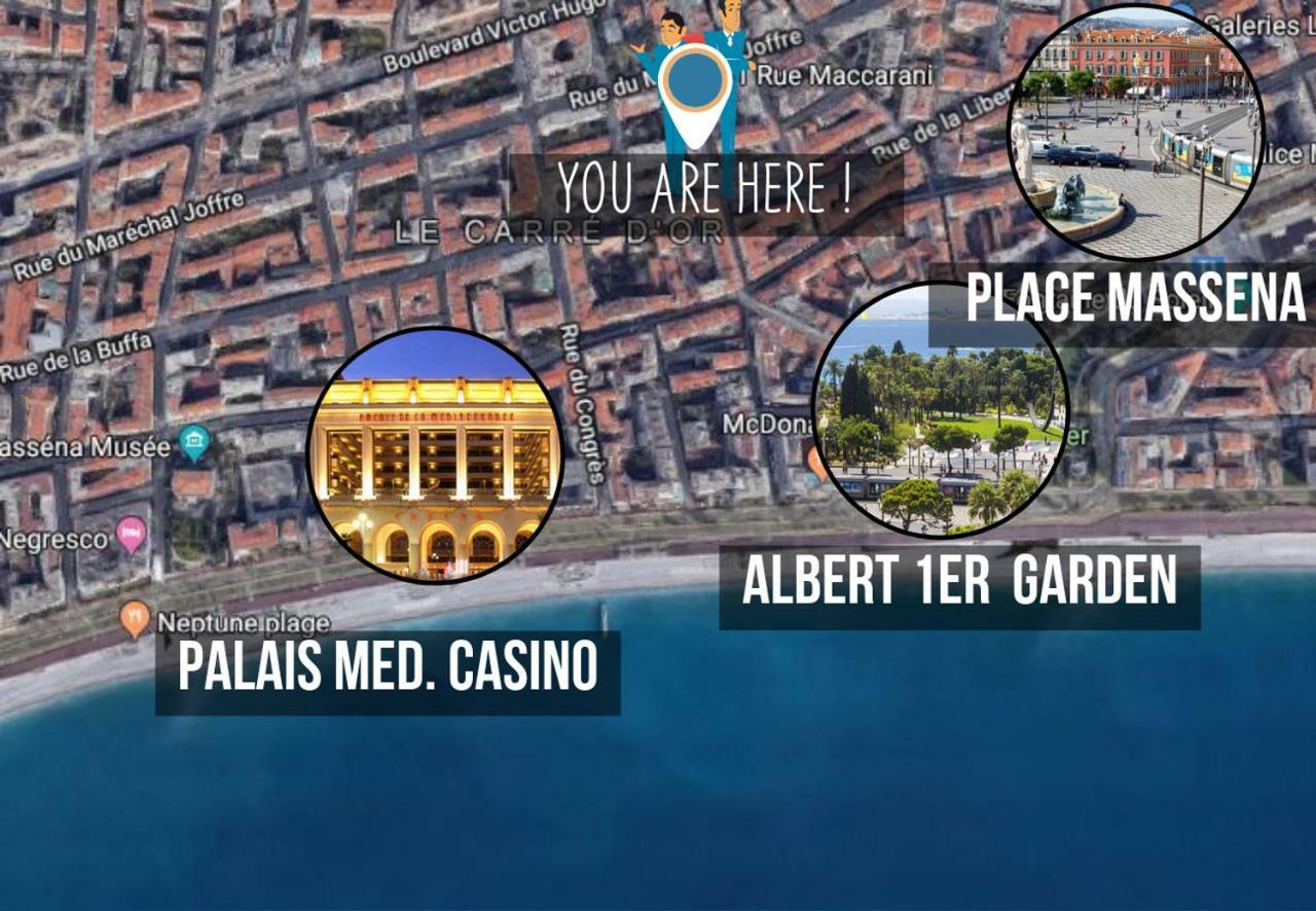 Nestor&Jeeves - Palais Marie Prestige - Central - Close Sea Nice Luaran gambar